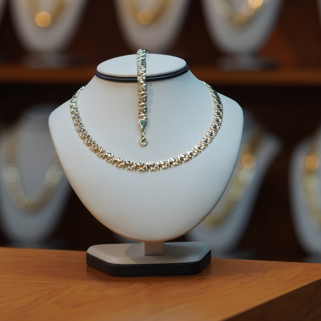 Gå op Latter Nødvendig Women's Elephant fancy Necklace & Bracelet Set in 10Kt Gold | Las Villas  Jewelry