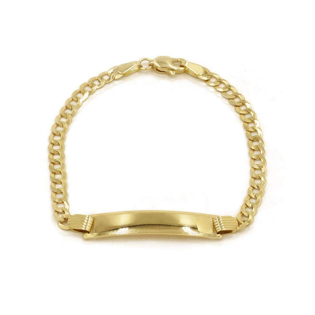 Las Villas Kids Bracelet Curb Link Bracelet for Kids in 10K Solid Gold