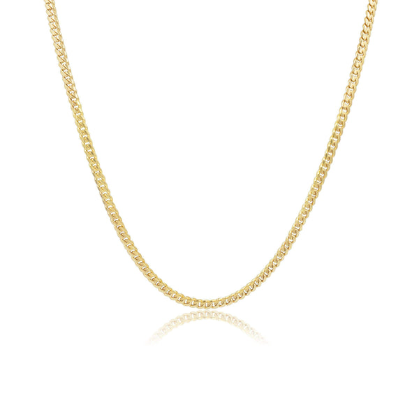 Buy 14k Yellow Gold Solid Cuban Chain 18-24 Inch 3mm Online at SO ICY  JEWELRY