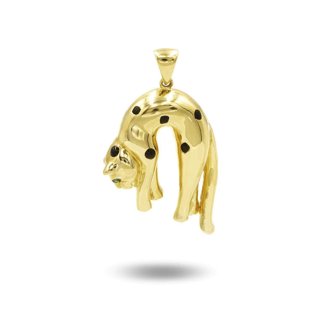 Gold Designer Panther Pendant